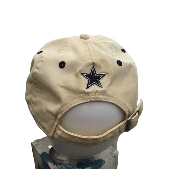 DALLAS COWBOYS MENS OFF WHITE BUCKLE ADJUSTMENTMENT BACK HAT - Picture 3 of 6